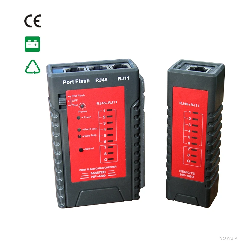 NF-469 Многофункциональный порт flash проверка кабеля RJ11 и RJ45 кабель быстро Автоматический режим сканирования быстро тестирование