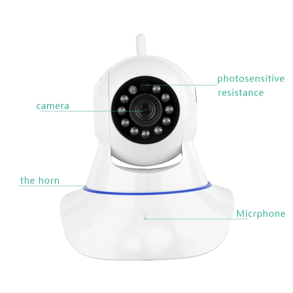 Умная Беспроводная ip-камера 720P HD WiFi Networ для безопасности, ночное видение, аудио, видео наблюдение, CCTV камера, умный дом, детский монитор