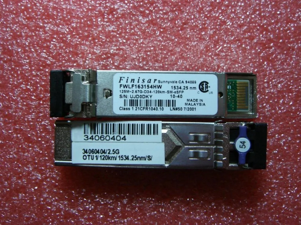 

Finisar FWLF163154HW, 1534,25 нм, 125 м ~ 2,67 г, 120 км