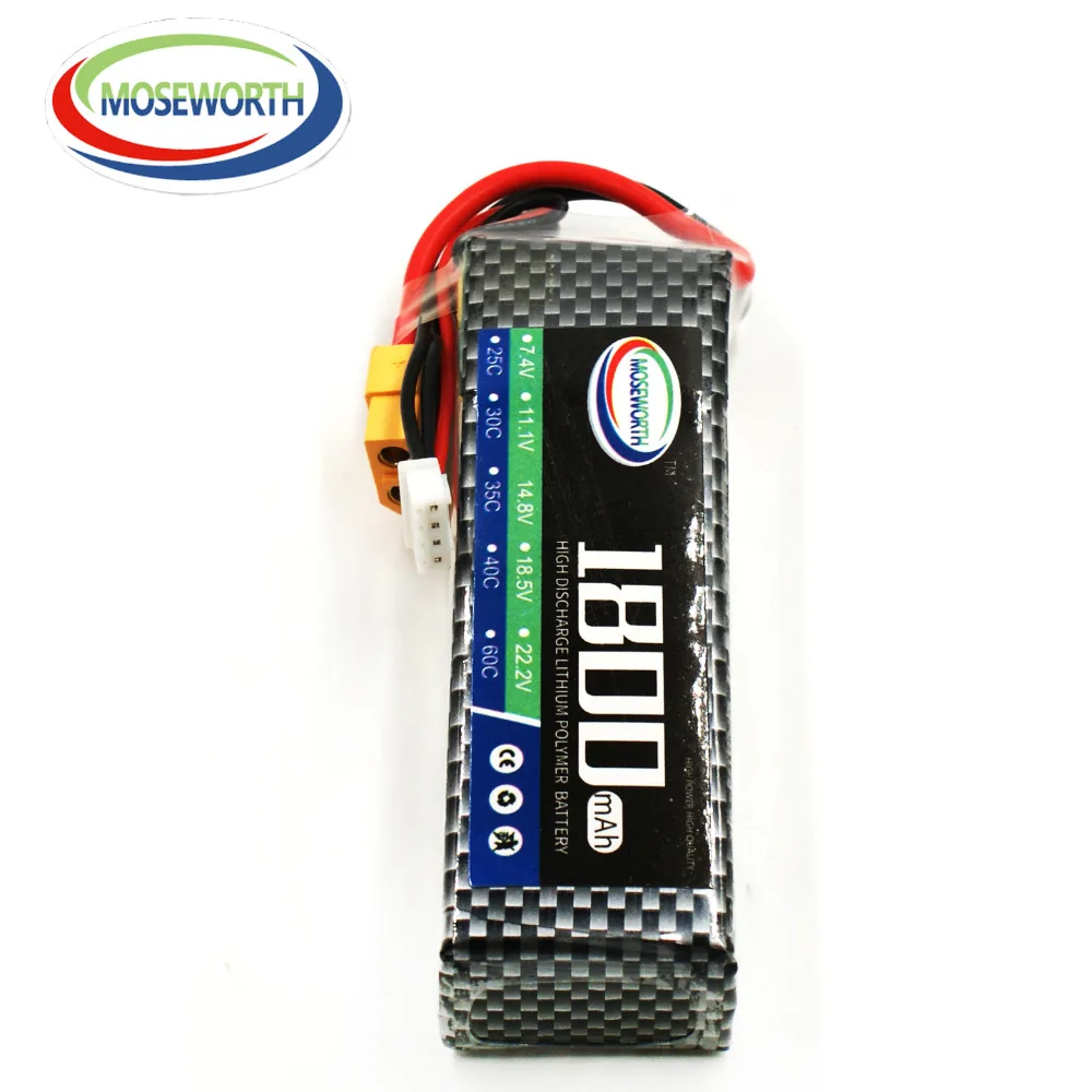 MOSEWORTH батареи 2S 7 4 В 1800 мАч 35C RC LiPo аккумулятор для радиоуправляемого вертолета