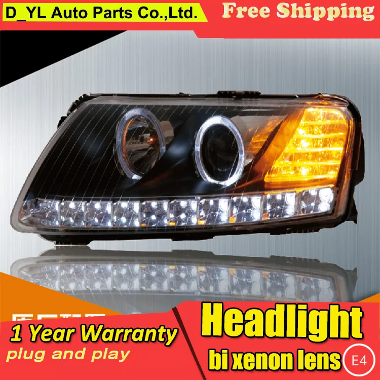 

Car Styling For A6L headlights 2005-2010 A6L led headlight Head Lamp led drl projector headlight H7 hid Bi-Xenon Lens