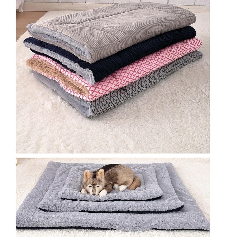 Soft Dog Car Seat Mat Cage Mattress for Medium Large Dogs Bulldog Sheperd Warm Floor Pad Washable Pet Bed House | Дом и сад