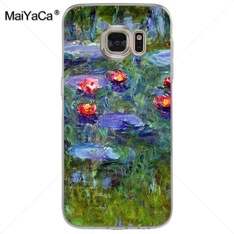 Мягкий чехол из ТПУ для телефона MaiYaCa Monet с водяными лилиями и удивительным