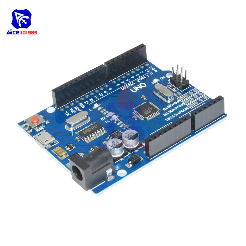 CH340G крутая версия UNO R3 MEGA328P UNO R3 ATMEGA328P AU совместимый CH340 Micro USB интерфейс для Arduino