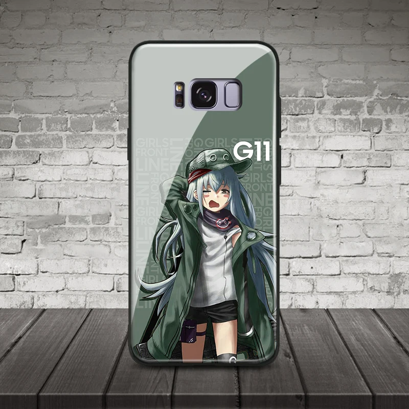 Стеклянный Мягкий силиконовый чехол для телефона G11 Girls Frontline аниме Samsung Galaxy S8 S9 S10e