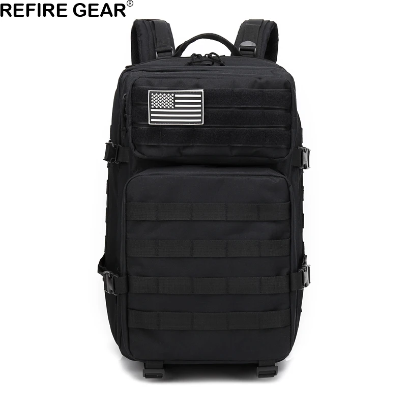 Рюкзак Refire Gear Мужской вместительный водонепроницаемый нейлоновый | Спорт и