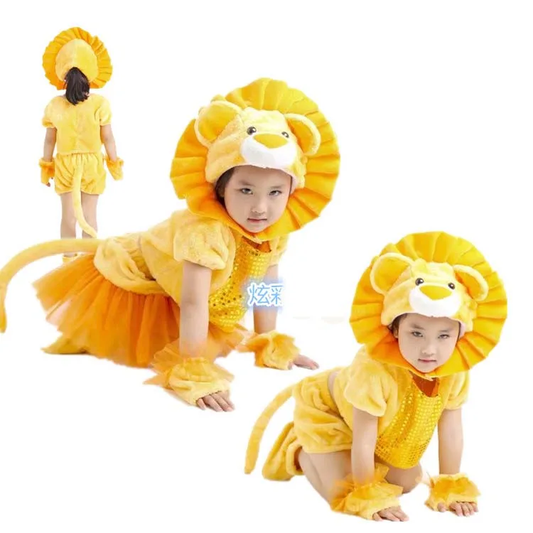 Promotion children cute LION costume Kids dance Cosplay lion Clothing boys girls Dance |