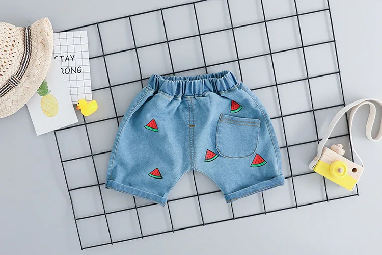 2PCS Children Clothing Baby Boy Suits Sport Outfits Cotton Summer Watermelon Print T-short And Pants Short Sleeve Top Sets | Детская