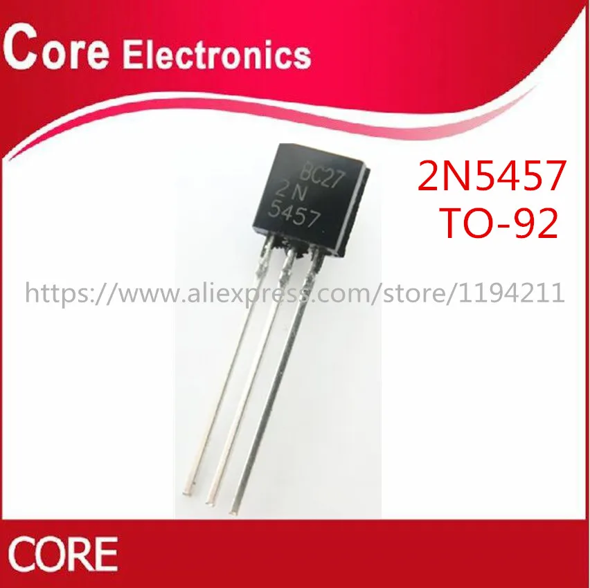 100 шт 2N5457 TO 92 5457 TO92|Интегральные схемы| |