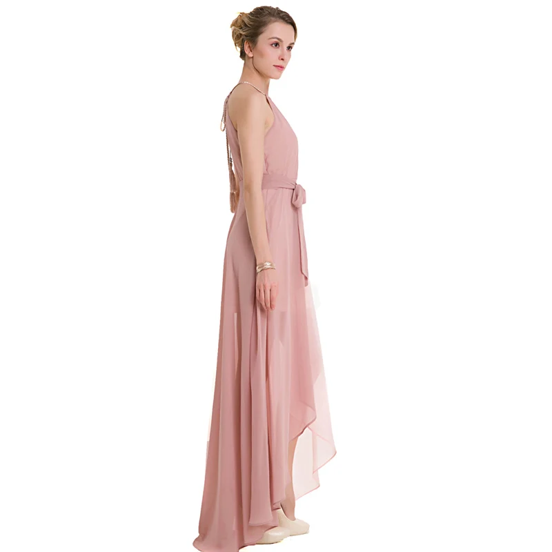 JLI MAY летнее шифоновое пляжное платье макси длинное женское повседневное