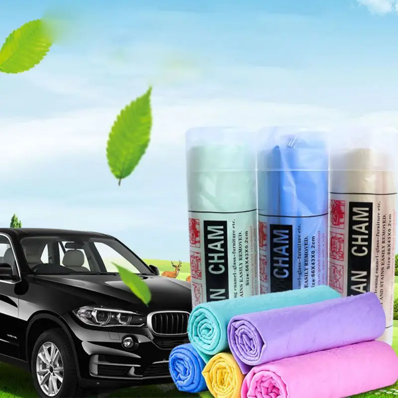 4 Pack искусственная замша ПВА для чистки дома автомобиля полотенце мочалка губка с
