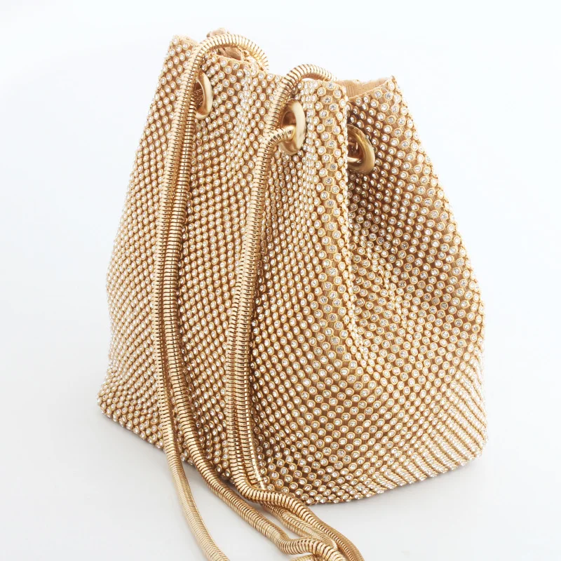 

Mini handbag2018 new evening bag diamond diamond flash diamond evening bag high-end banquet bucket bag clutch bagNB033