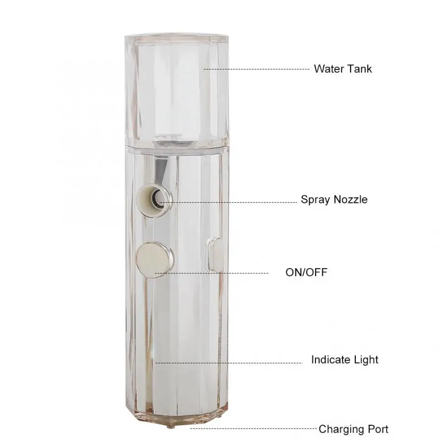20 мл распылитель для лица нано отпариватель волос увлажнения воды увлажняющие