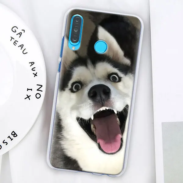 Игрушечная Лайка щенок Футляр для телефона для huawei P30 Pro P10 P20 P30 Lite P8 P9 Lite P Smart Plus чехол - Цвет: 002