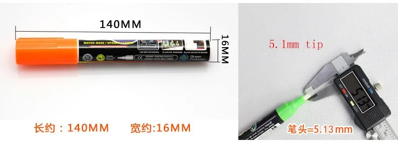 8 шт./лот Жидкий Мел фломастеров цветные Highlighter ручки для школьных учителей