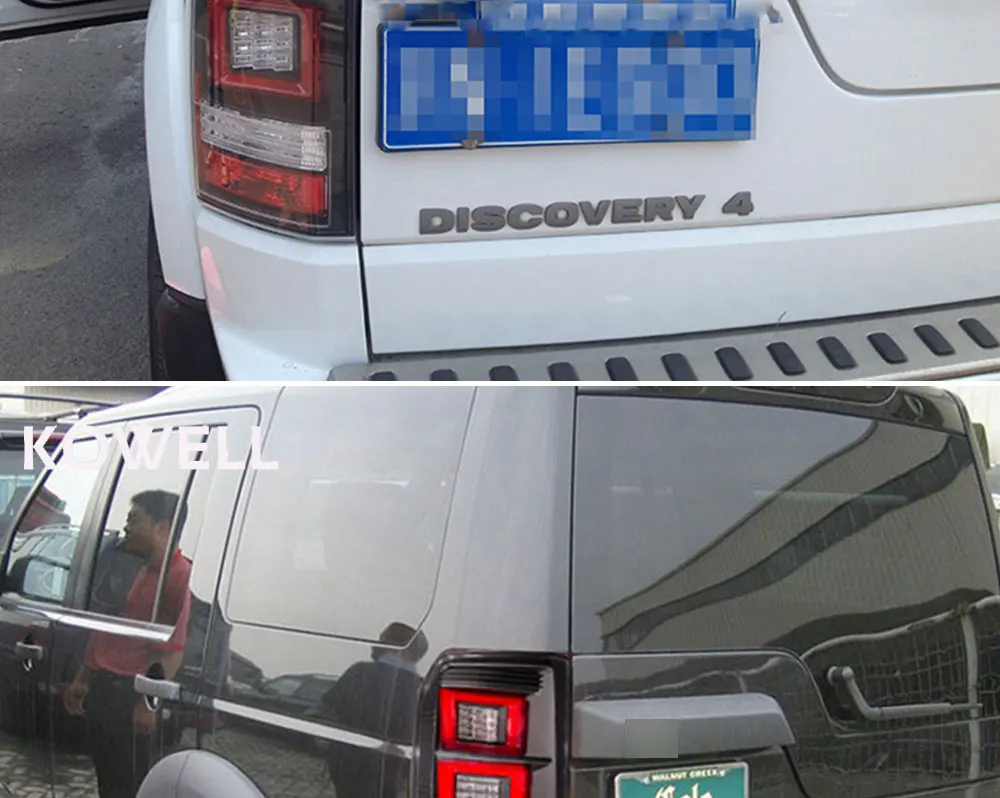 KOWELL автомобильный Стайлинг для 2004-2013 лет для Land Rover для обнаружения светодиодный задний фонарь задний светильник темно-красный