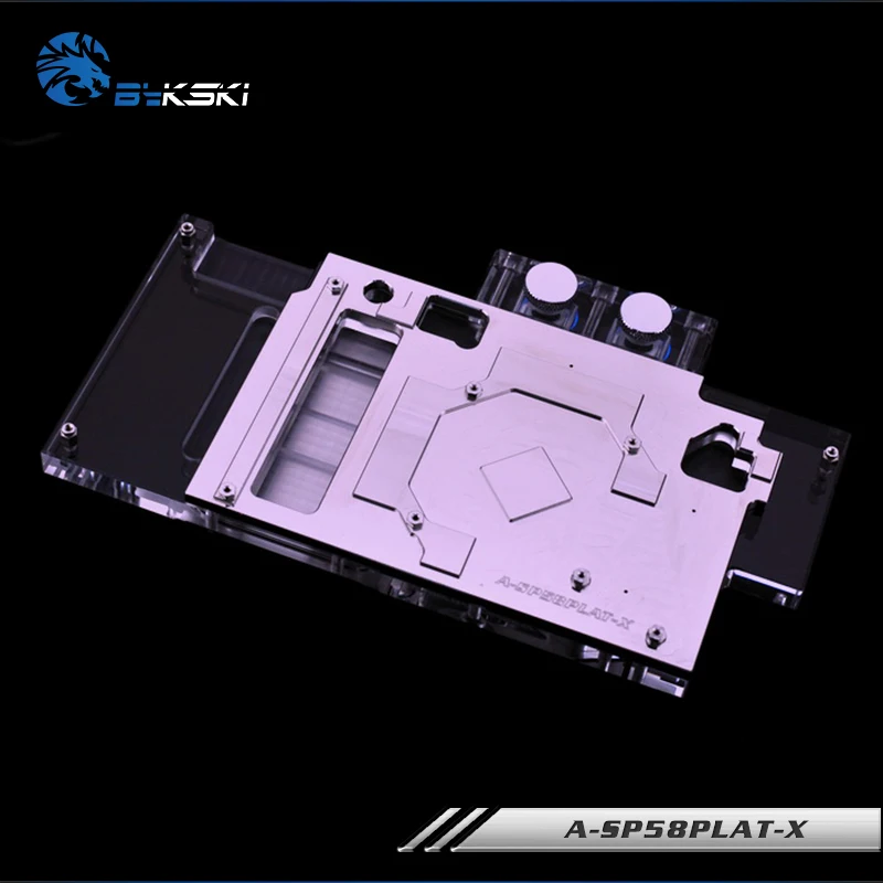 Bykski A SP58PLAT X полноэкранная видеокарта блок водяного охлаждения для Sapphire Nitro + RX580