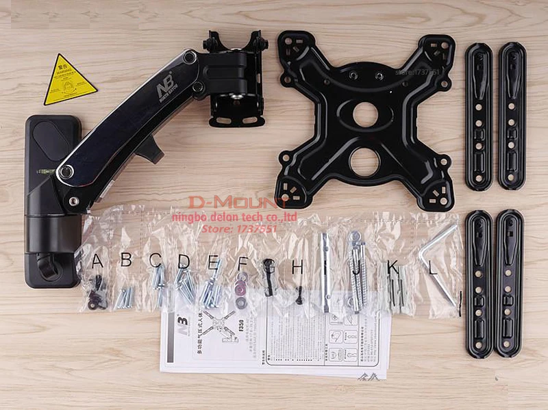 NB F350 30-5" алюминиевый настенный поворотный газовый пружинный кронштейн 8-16 кг тв крепление VESA стенд ЖК-монитор стойка выдвижной поворотный кронштейн