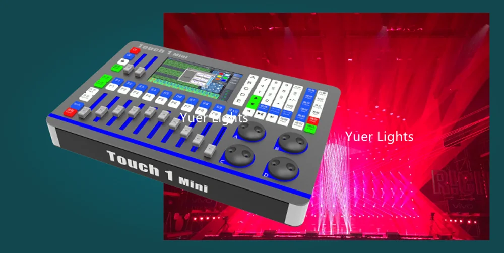 Профессиональная консоль Touch 1 мини DMX контроллер движущийся головной светильник идеально подходит для диско светильник Dj сценический светильник светодиодный Par Светильник