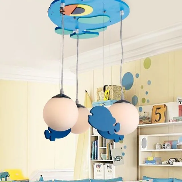 Детская игрушка современный подвесной светильник с 3 головками лампа для