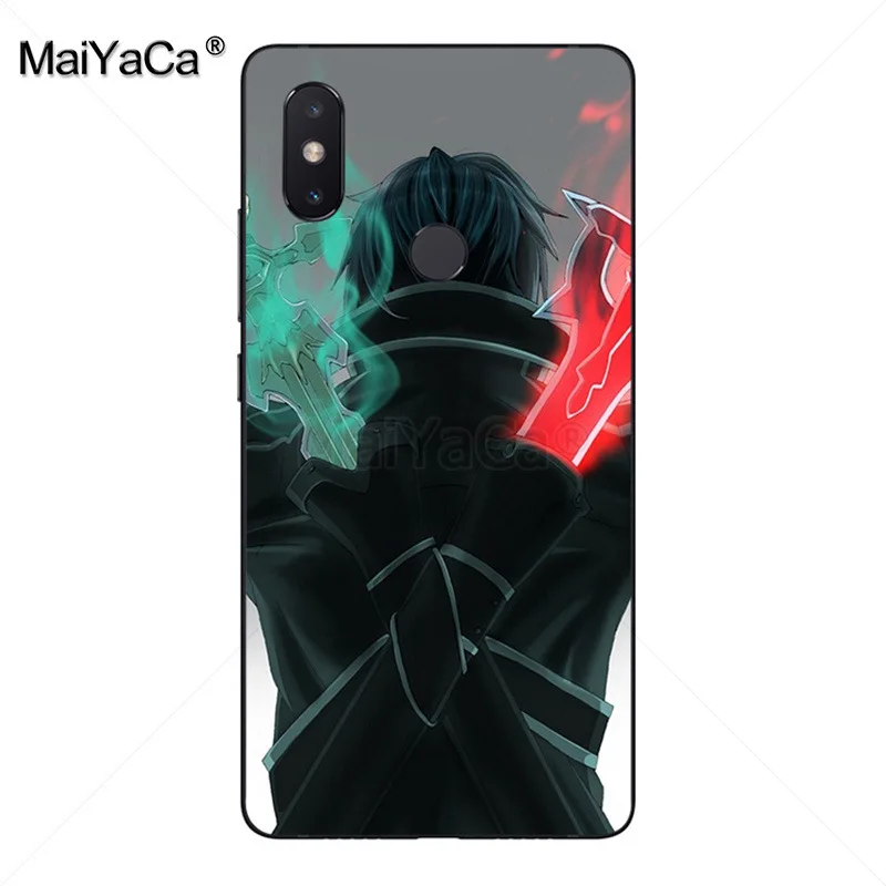 Мягкий силиконовый чехол MaiYaCa Sword Art Online SAO из ТПУ для xiaomi mi 8se 6 note2 note3 redmi 5 plus