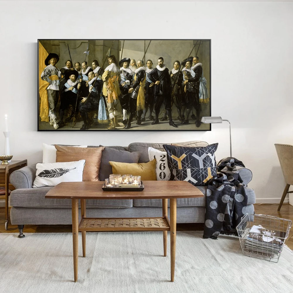 The Meagre Company Canvas настенные картины By Frans Hals Reproductions постеры и принты на холсте