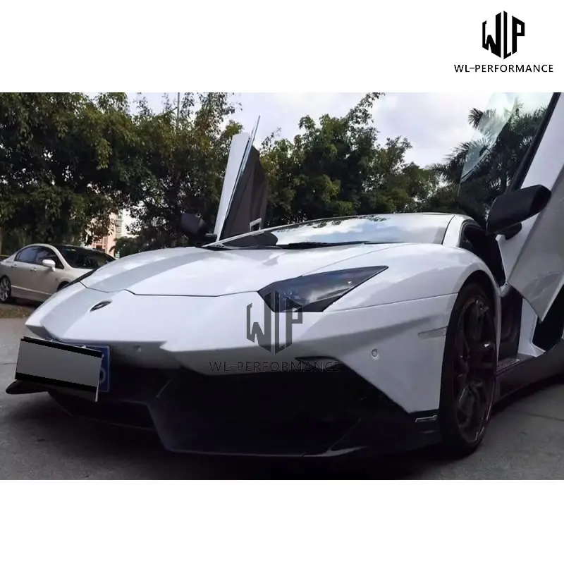 LP700 набор внешних комплектующих к автомобилю переднего бампера для заднего бампера боковые юбки задний спойлер для Lamborghini Aventador LP700 до LP720 стайлинга автомобилей 11-15