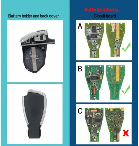 KEYECU Модифицированный новый смарт пульт дистанционного управления чехол Fob 3 + 1