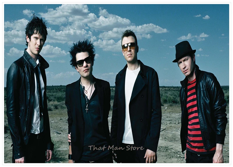 Sum 41 плакат Рок-н-ролл белый крафт-бумага плакат декоративный Рисунок для бара ядро студенческого общежития подарок