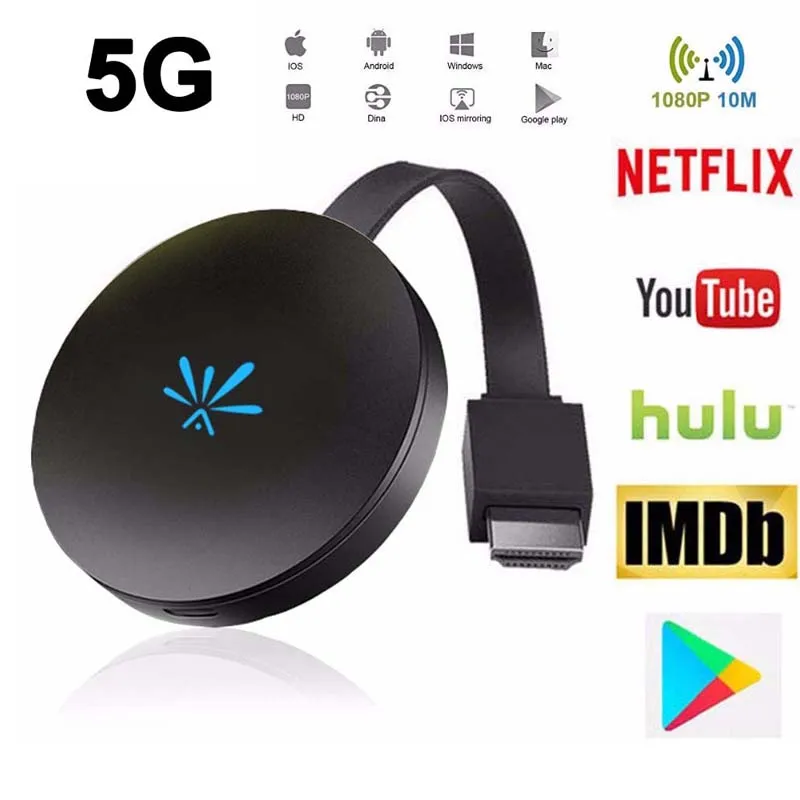 G6 Chromecast Google tv Stick 2,4G 5G Видео Wifi Дисплей программный ключ HDMI Miracast для IOS Android tv беспроводной Chromecast 2