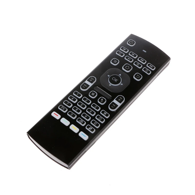 1 комплект новинка с подсветкой MX3 2 4G воздушная мышь беспроводная Qwerty клавиатура