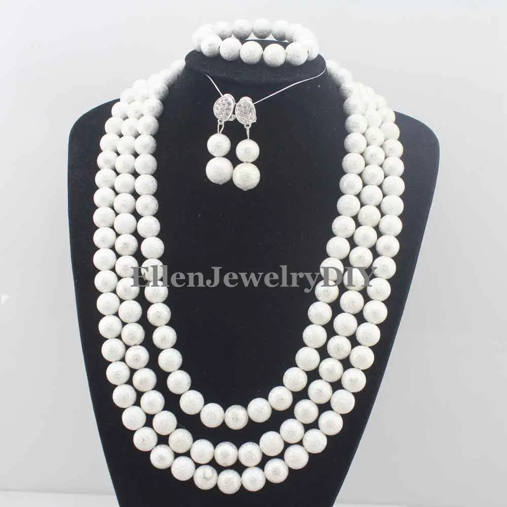 

Великолепные африканские Ювелирные наборы, африканские Хрустальные Бусины, набор ювелирных изделий для свадьбы, ожерелье, ювелирные издел...