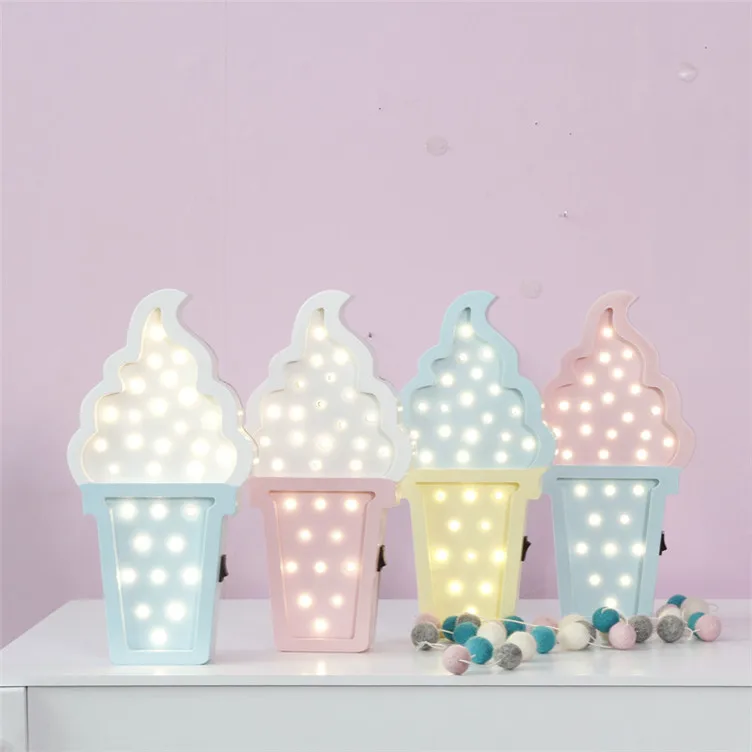 Милые деревянные декоративные животные поделки с ночной лампой для детей облако