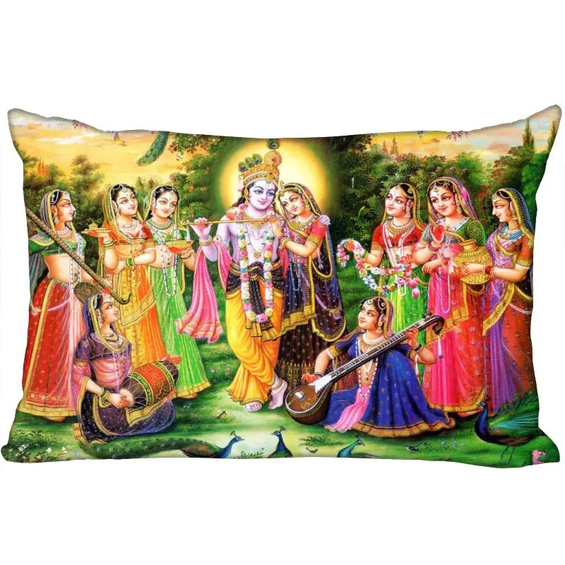 Пользовательский Radha Krishna Новое поступление наволочка 45x35 см (одна сторона)