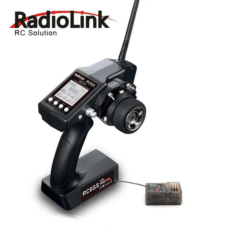 Фото Автомобильный контроллер RadioLink RC6Gs 2 4G 6-канальный передатчик + гироскоп R6FG внутри Автомобильный контроллер RadioLink RC6Gs 2 4G 6-канальный передатчик + гироскоп R6FG внутри
