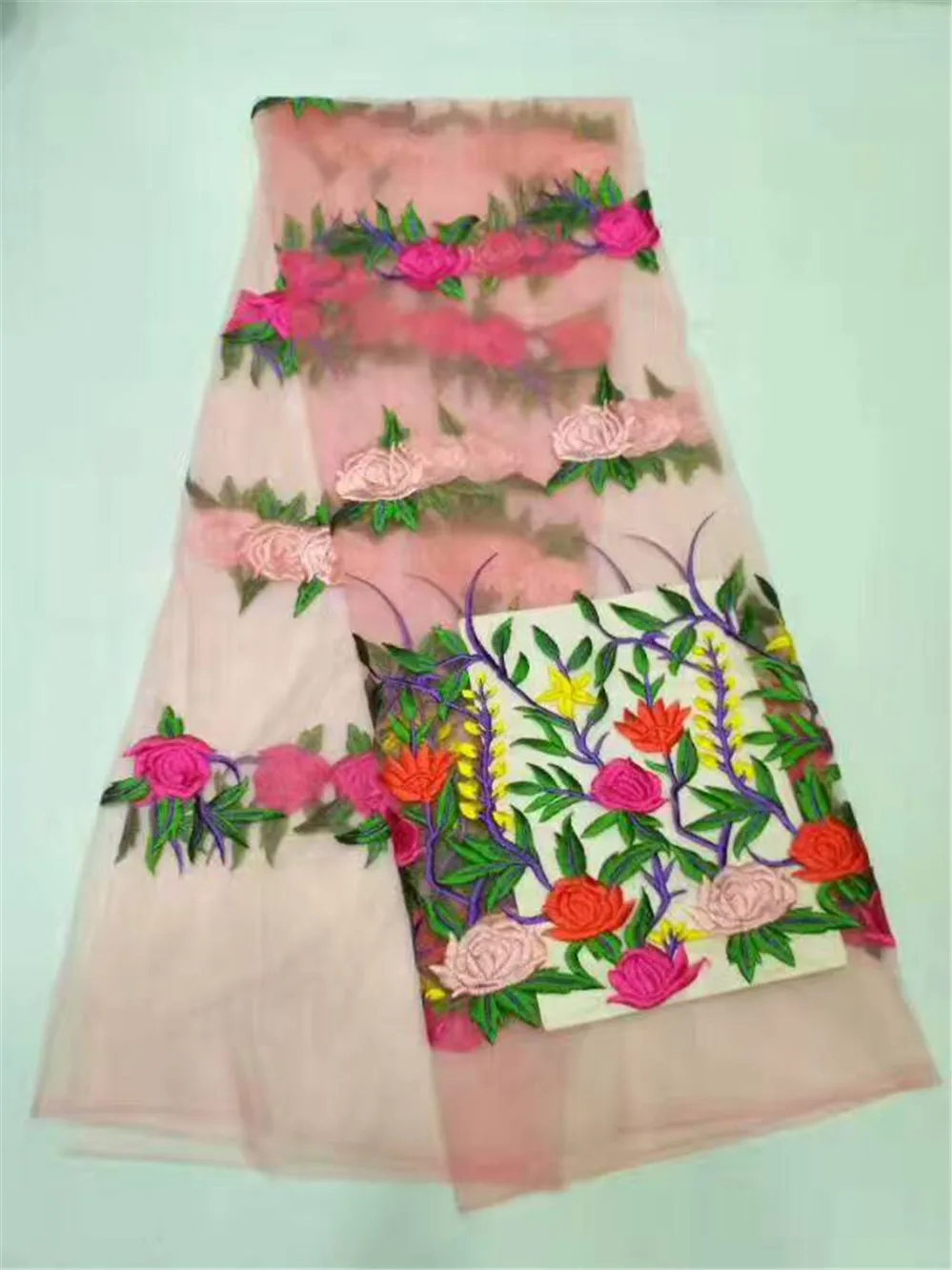 Африканские вышитые африканские французские фотообои с розовыми цветами