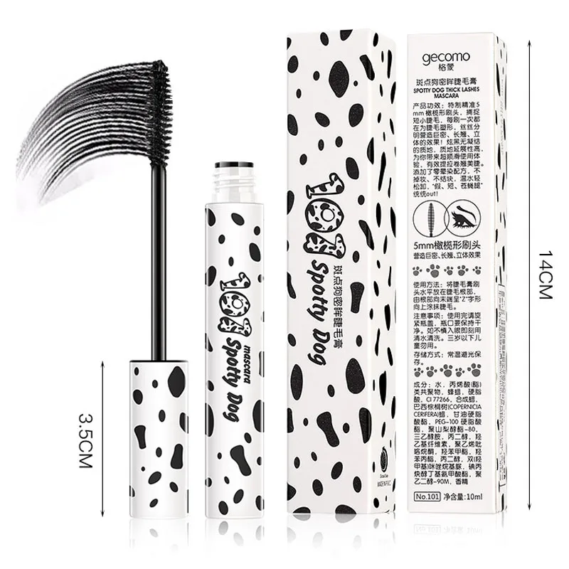 1 шт. черная Подкручивающая тушь для ресниц густая Удлиняющая водостойкая с