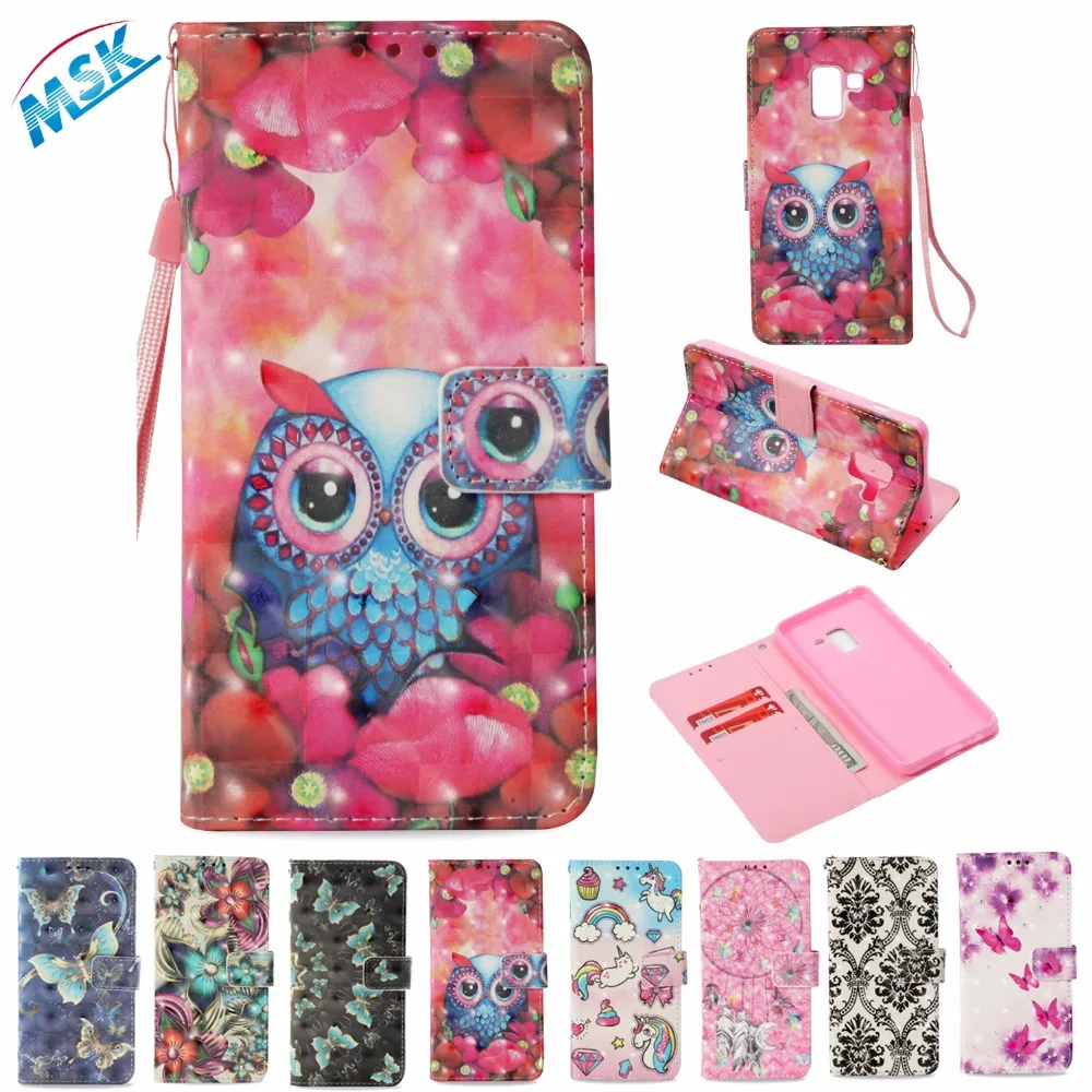Кожаный чехол для samsung Galaxy A8 2018 SM-A530F 530X Капа Coque Телефон Чехол Wallet откидная крышка