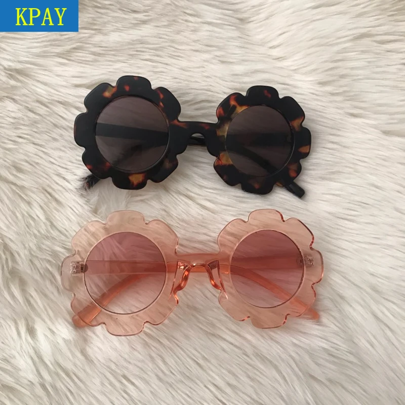 KPAY, винтажные детские солнцезащитные очки, детские солнцезащитные очки, круглый цветок, Gafas, детские, UV400, спортивные солнцезащитные очки для девочек и мальчиков, Oculos De Sol