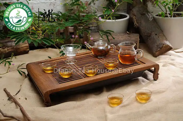 

Прозрачный стеклянный китайский чайный сервиз Gongfu * 9 шт.