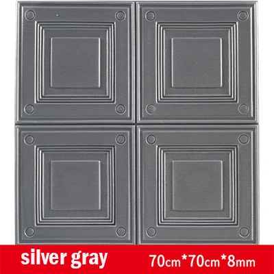 silver gray Новое поступление самоклеющиеся обои для коридора, украшения для детских комнат, современный стиль, однотонная пленка, водонепроницаемый декор для комнаты - Цвет: silver gray