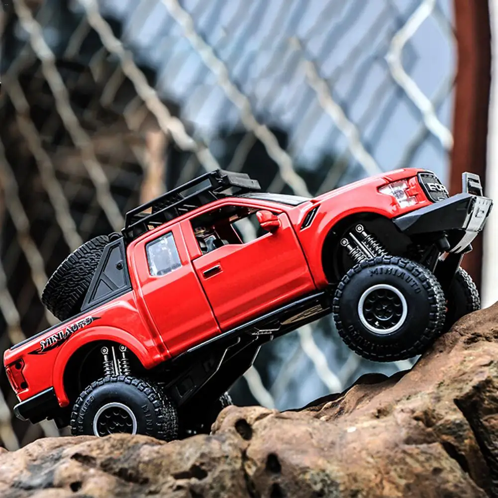 1:32 пикап сплава модель игрушечный автомобиль для Ford F150 Raptor звук и светильник