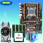 Высокоскоростная материнская плата HUANANZHI X79 Deluxe, M.2 SSD слот ЦП Xeon E5 2680 C2, кулер бренда, ОЗУ 16 Гб (4*4 Гб) RECC GTX650Ti 2GD5