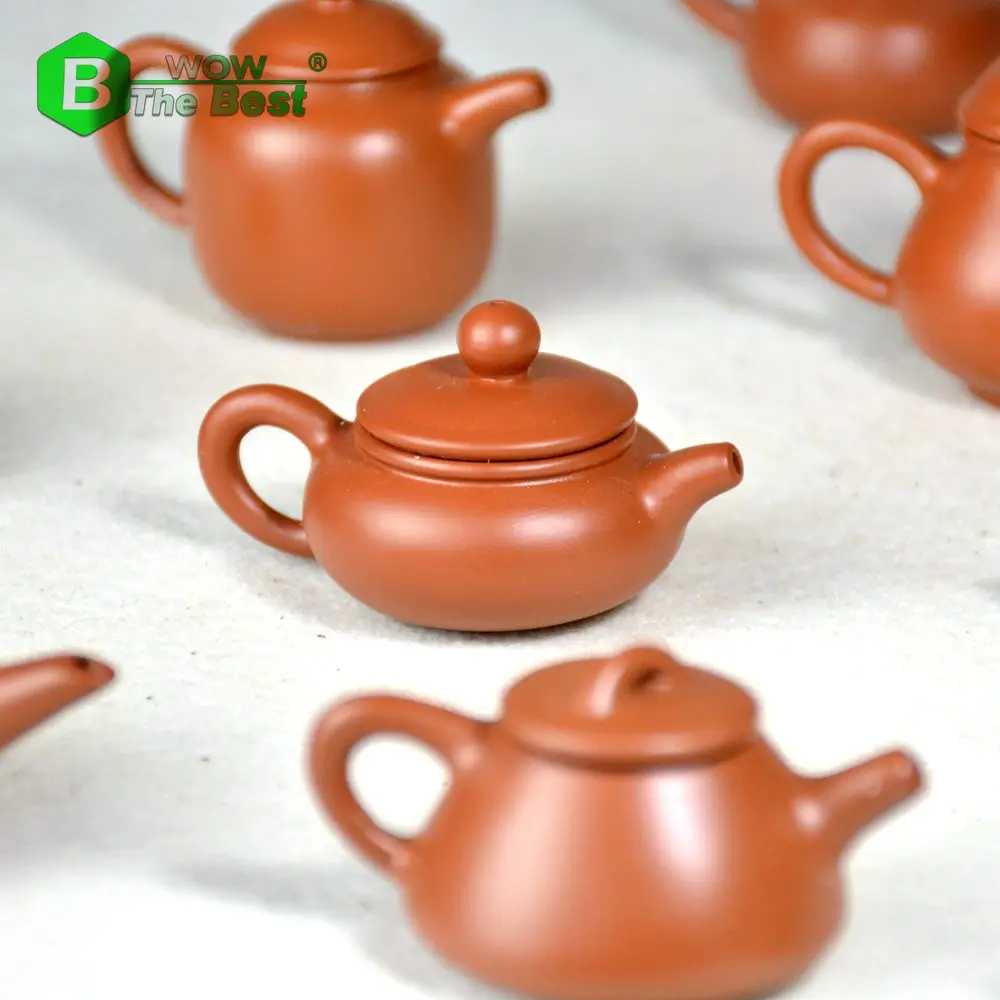 Мини чайник 1 шт. старинный чайный горшок из фиолетовой глины каменный с ложкой