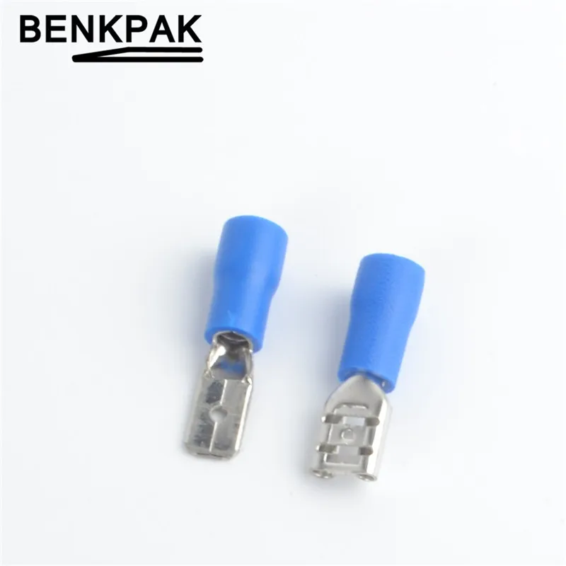 50 шт. 4 8 мм женский и мужской разъем для электропроводки|insulated crimp terminals|crimp terminal