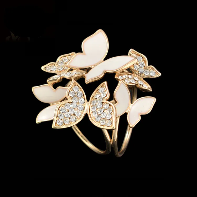 Женская модная брошь в виде бабочки|scarf clip|rhinestone brooch pinrhinestone |