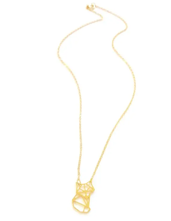 NianDi Geometric Fox Necklace Animal lovers Jewelry Lovely Pendant Drop Shipping YLQ7125 | Украшения и аксессуары