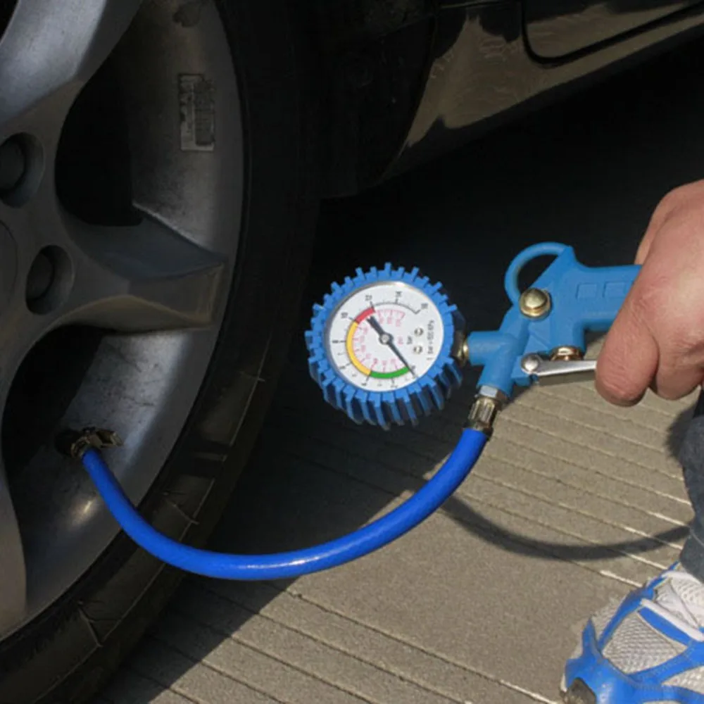 Тестер давления в шинах автомобиля 220psi измеритель пистолет для надувания