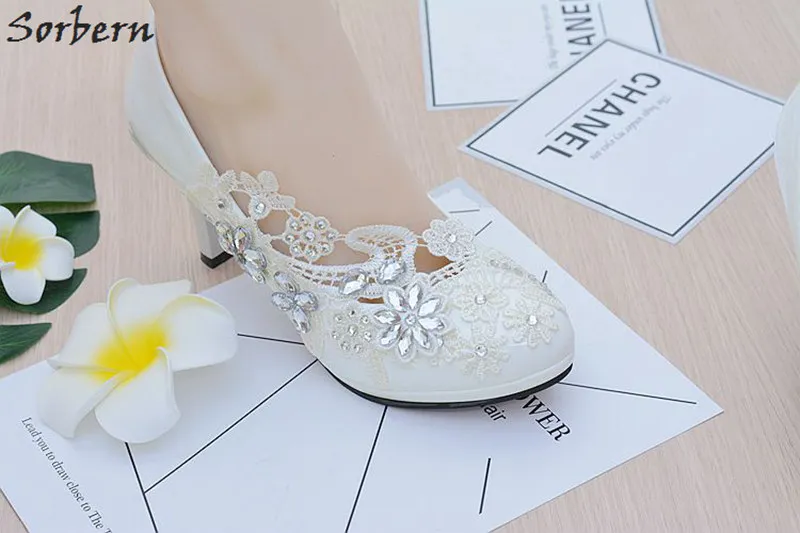 Женские свадебные туфли лодочки с круглым носком на высоком каблуке|round toe|bridesmaid