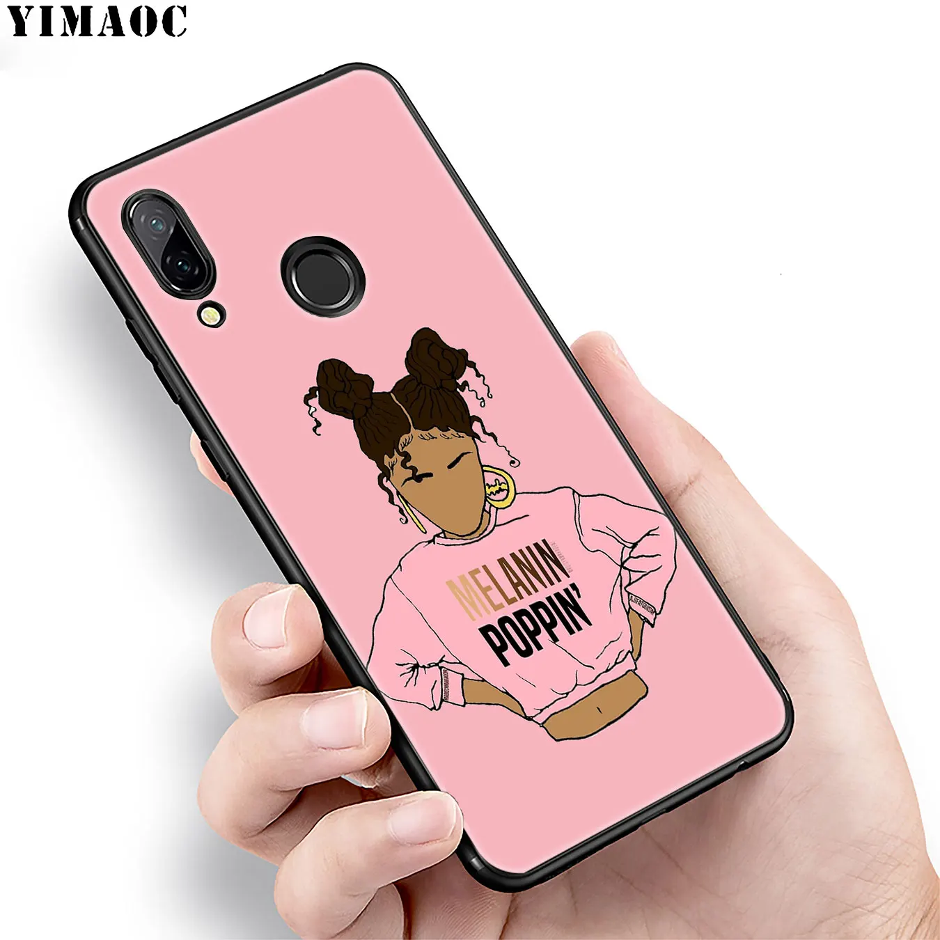YIMAOC 2bunz Melanin Poppin Aba афро девушки тонкий мягкий чехол для телефона Huawei Mate 30 20 10 Pro Lite